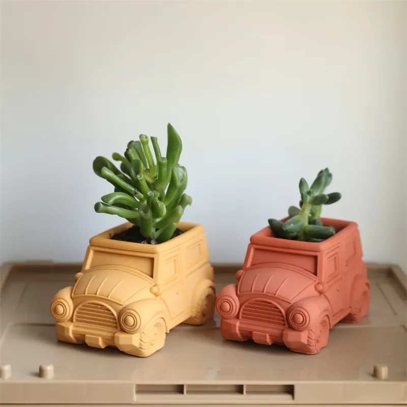 Plant Pot - แม่พิมพ์ซิลิโคนรูปรถยนต์วินเทจ โบวาน นิโคล สำหรับทำกระถางต้นไม้ ที่ใส่ปากกา DIY