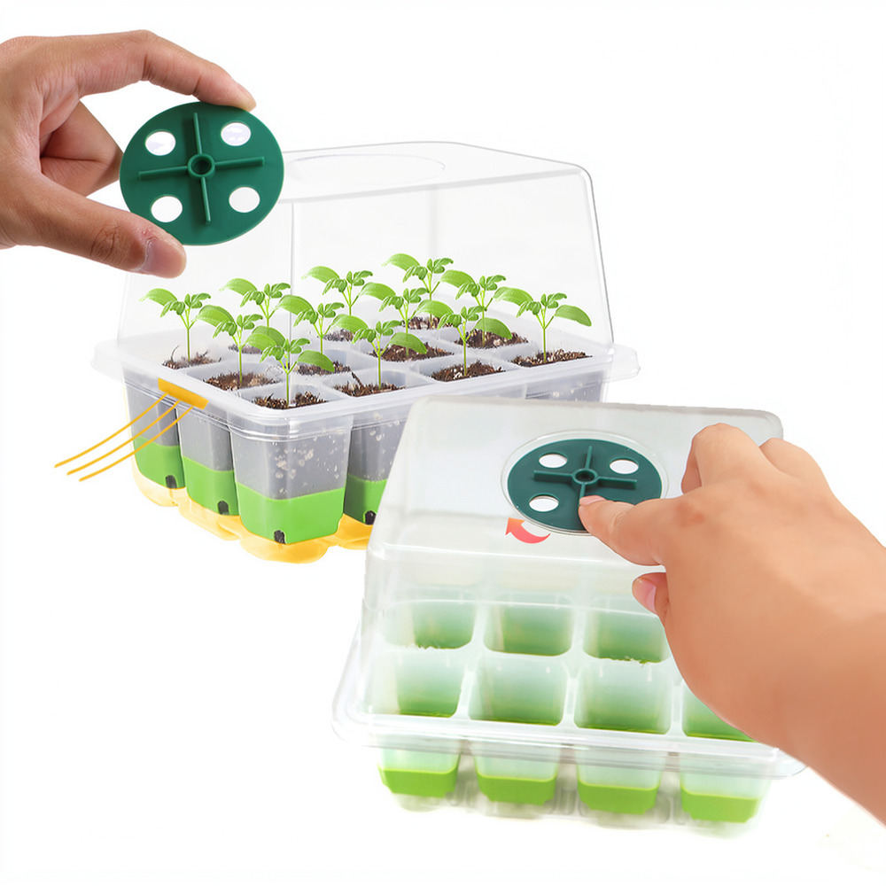 Plant Pot - ถาดปลูกต้นกล้าซิลิโคนนุ่ม กล่องขยายพันธุ์พืชสวน กระถางเริ่มต้นทนทาน สำหรับปลูกในบ้านและระเบียง