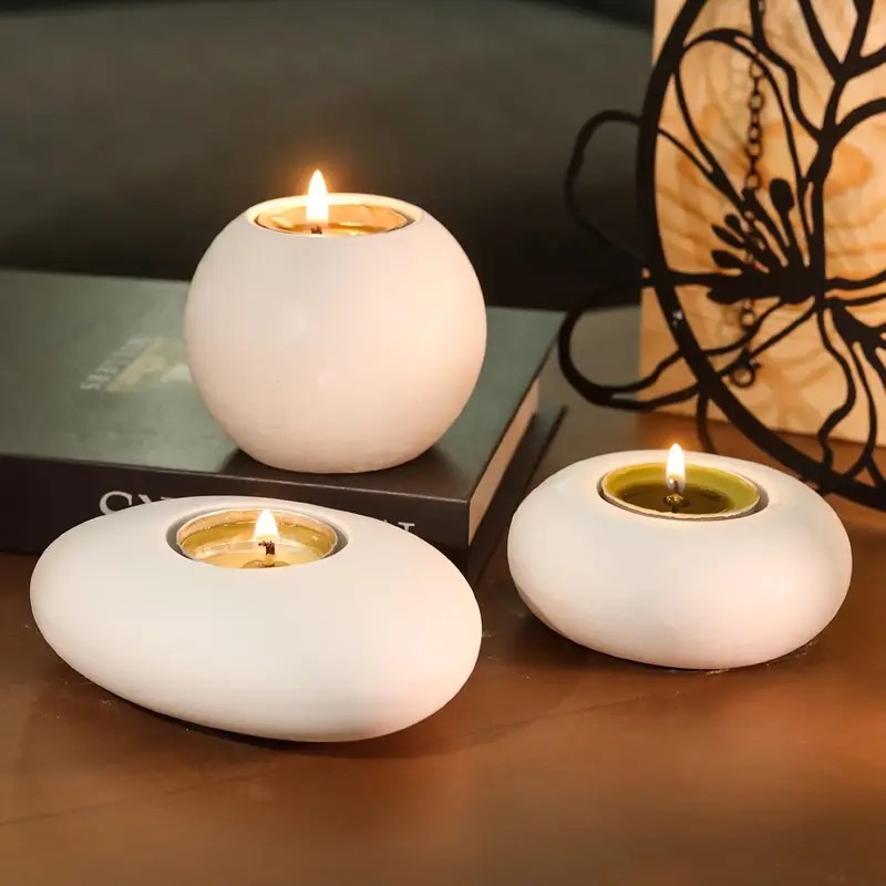 Terracotta Pot - ที่ใส่เทียนทีไลท์แม่พิมพ์ซิลิโคนเรซิน,ลูกบอลคริสตัล/ทรงกลมอีพ็อกซี่เรซินแม่พิมพ์,รูปไข่ยิปซั่มคอนกรีตกระถางดอกไม้ทำแม่พิมพ์