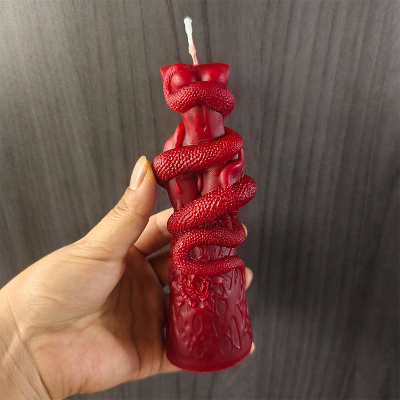 Snake Plant - DIY หญิงงูซิลิโคนเทียนแม่พิมพ์ดอกไม้ Evil SNAKE ไขลานผู้หญิง Body