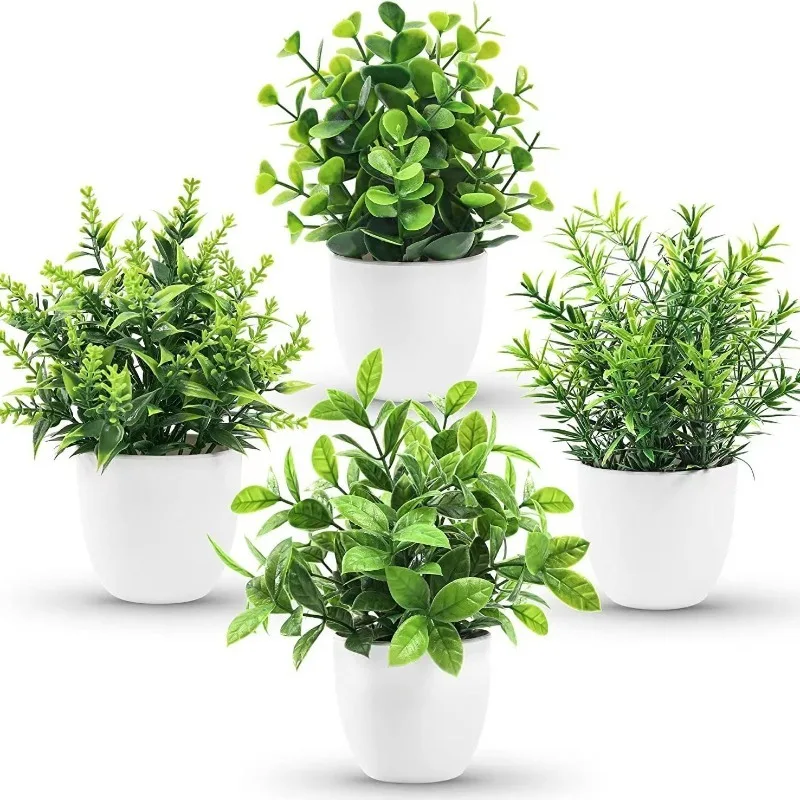Succulent Set - ขายส่งประดิษฐ์กระถางต้นไม้ปลอมพืชสีเขียวในร่มและกลางแจ้งตกแต่งพลาสติกบอนไซตกแต่งบ้าน