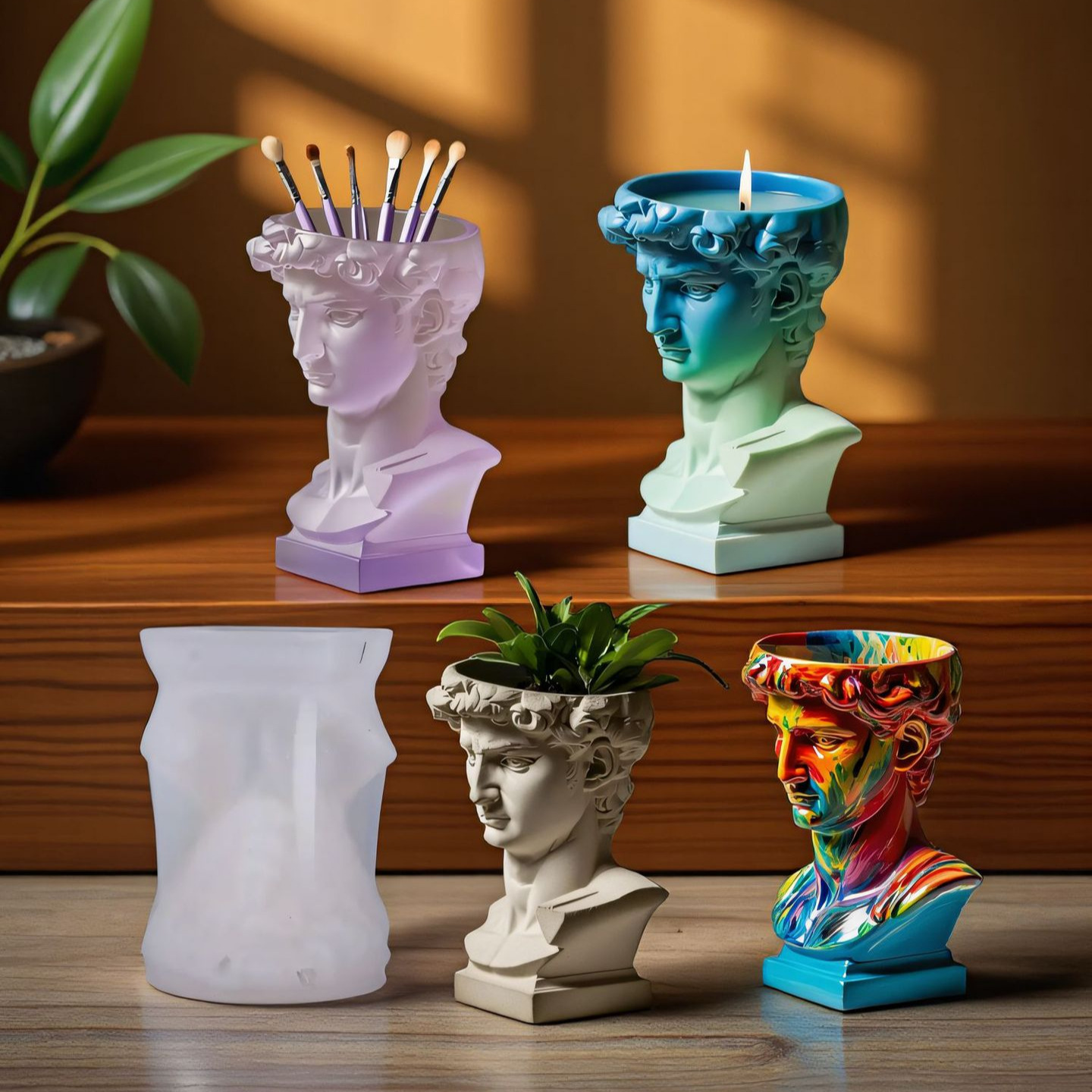 David หัวซิลิโคน Planter แม่พิ - Succulent Set บทวิจารณ์และราคา