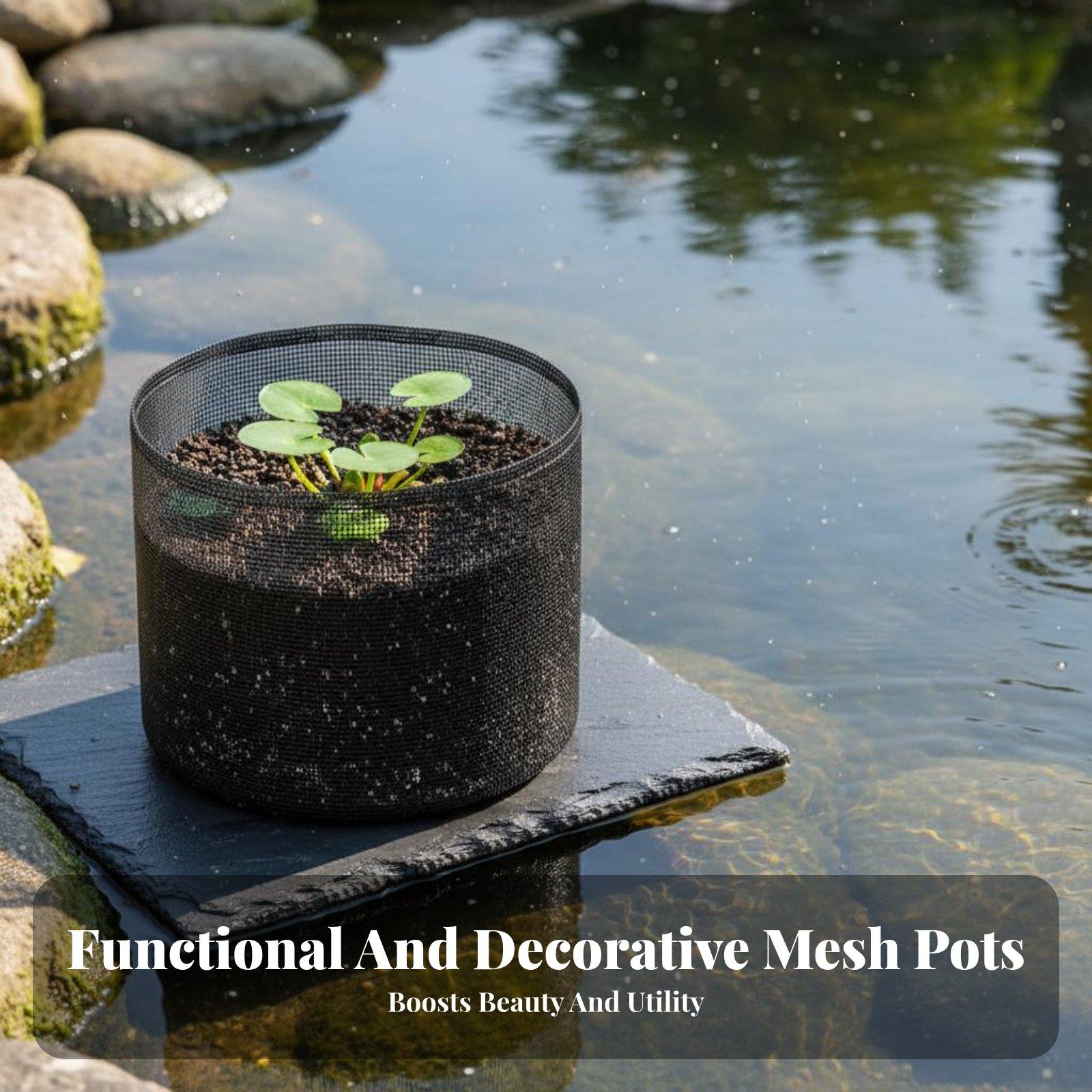 กระถางปลูกบัว 4 ชิ้น ถุงตาข่าย - Plant Pot บทวิจารณ์และราคา