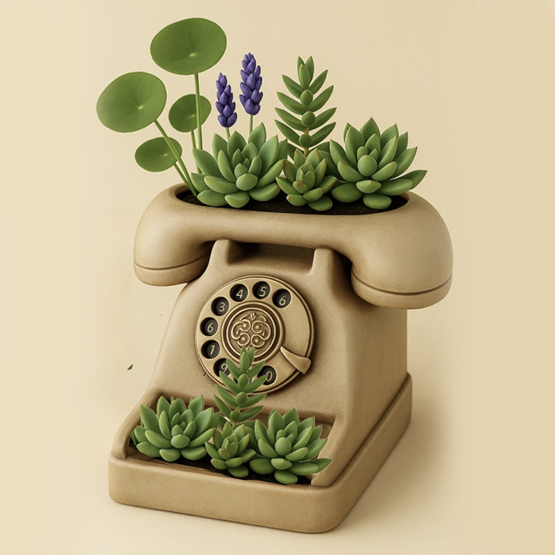 แม่พิมพ์ซิลิโคนรูปโทรศัพท์โบรา - Succulent Set บทวิจารณ์และราคา