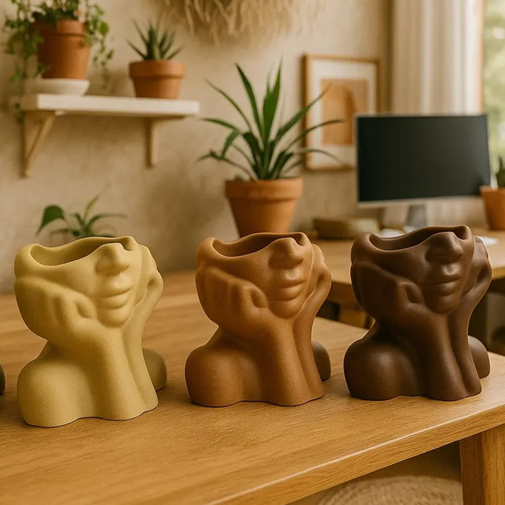 บทคัดย่อ Face Planter หม้อซิลิ - Succulent Set บทวิจารณ์และราคา