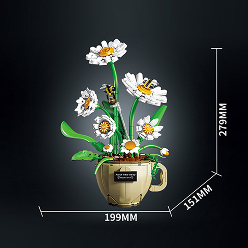 MOC ถ้วยกาแฟดอกไม้บล็อกตัวต่อก - Terracotta Pot บทวิจารณ์และราคา