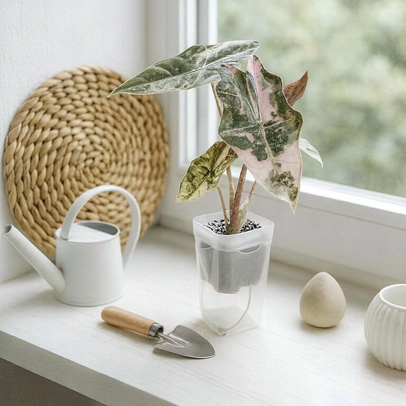 กระถางปลูกต้นไม้แบบรดน้ำเอง 16 - Pothos บทวิจารณ์และราคา