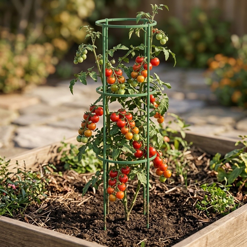 เสาค้ำต้นไม้สีเขียวแบบซ้อนกันไ - Plant Support Stake บทวิจารณ์และราคา