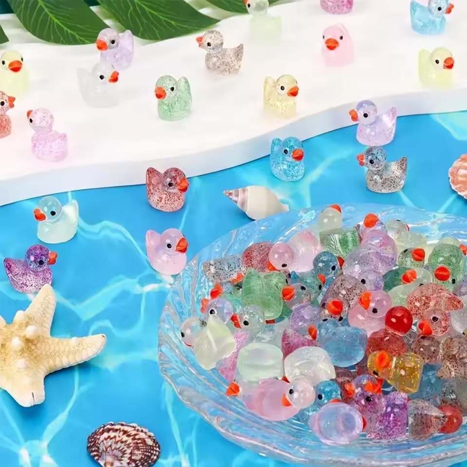 เป็ดเรซิ่นขนาดจิ๋วประดับด้วยเพ - Pothos บทวิจารณ์และราคา