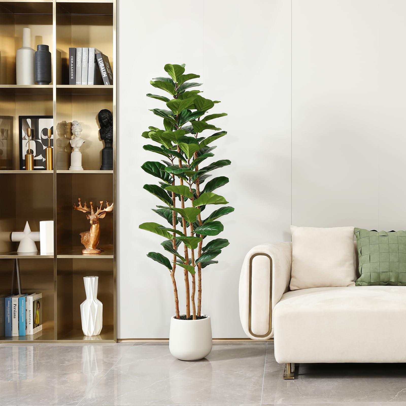 ต้นไม้ฟิกเลฟฟิลด์ประดิษฐ์ พร้อ - Fiddle Leaf Fig บทวิจารณ์และราคา